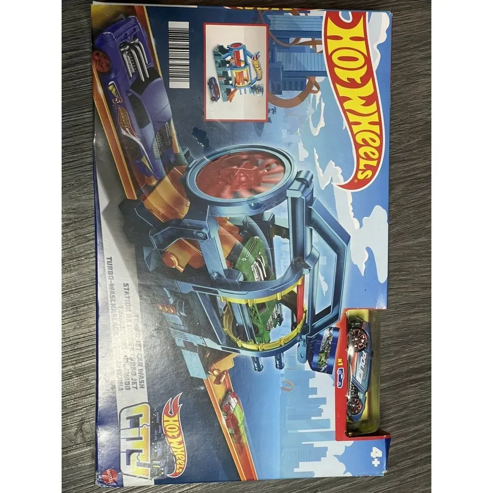Hot Wheels Turbo Jet‎ CAR WASH Play Set new in box. Factory Sealed Set.